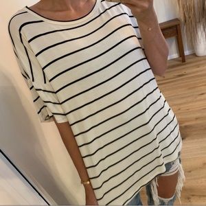 Mrsalliexo Aria Striped CrissCross Top